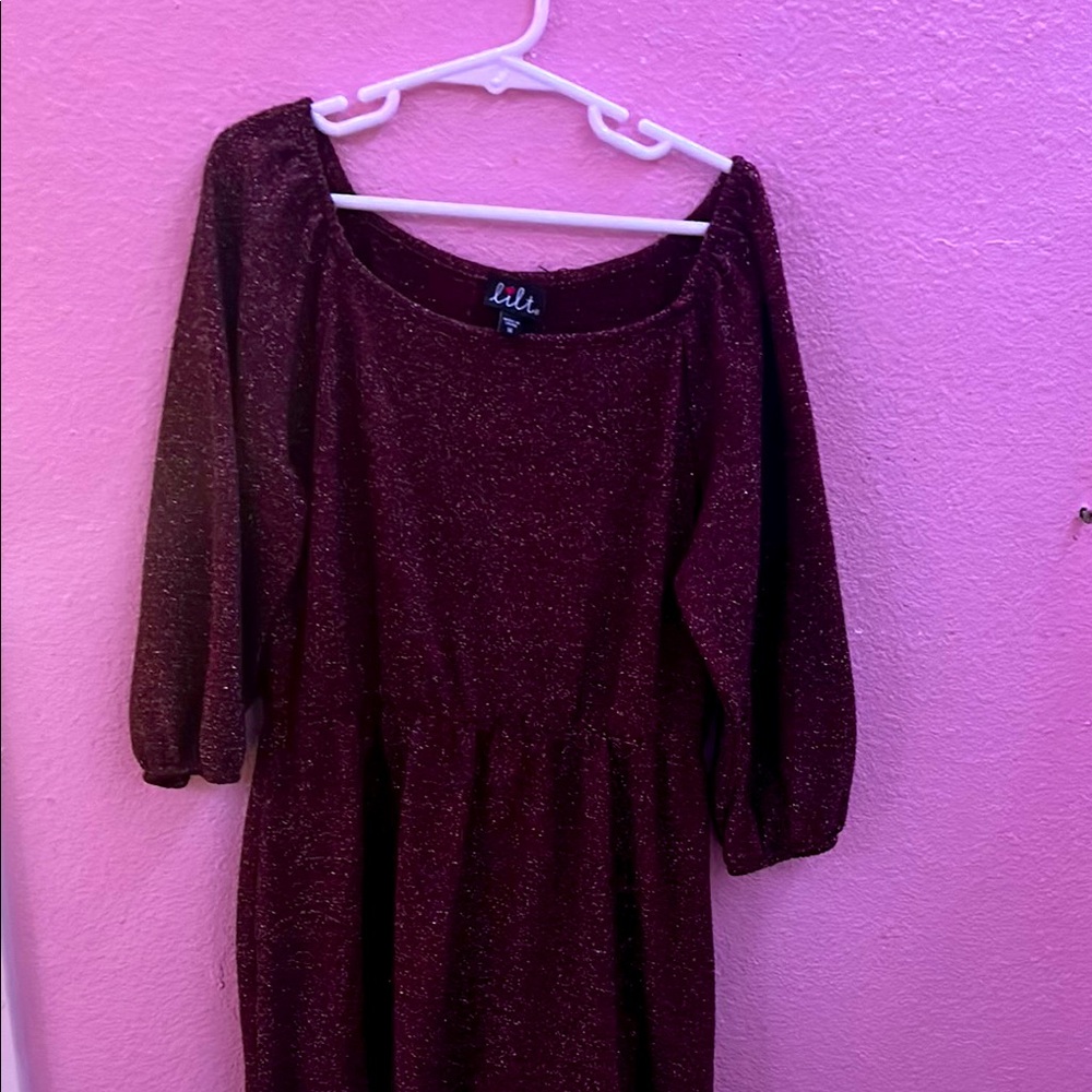 lululemon athletica Burgundy Sparkle Dress